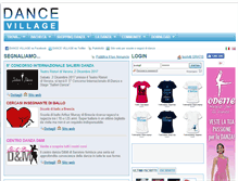 Tablet Screenshot of dancevillage.com